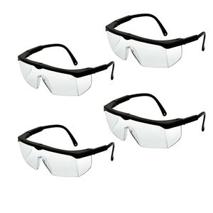 عینک ایمنی مدل کلاسیک anti fog en207 شفاف مجموعه 4 عددی